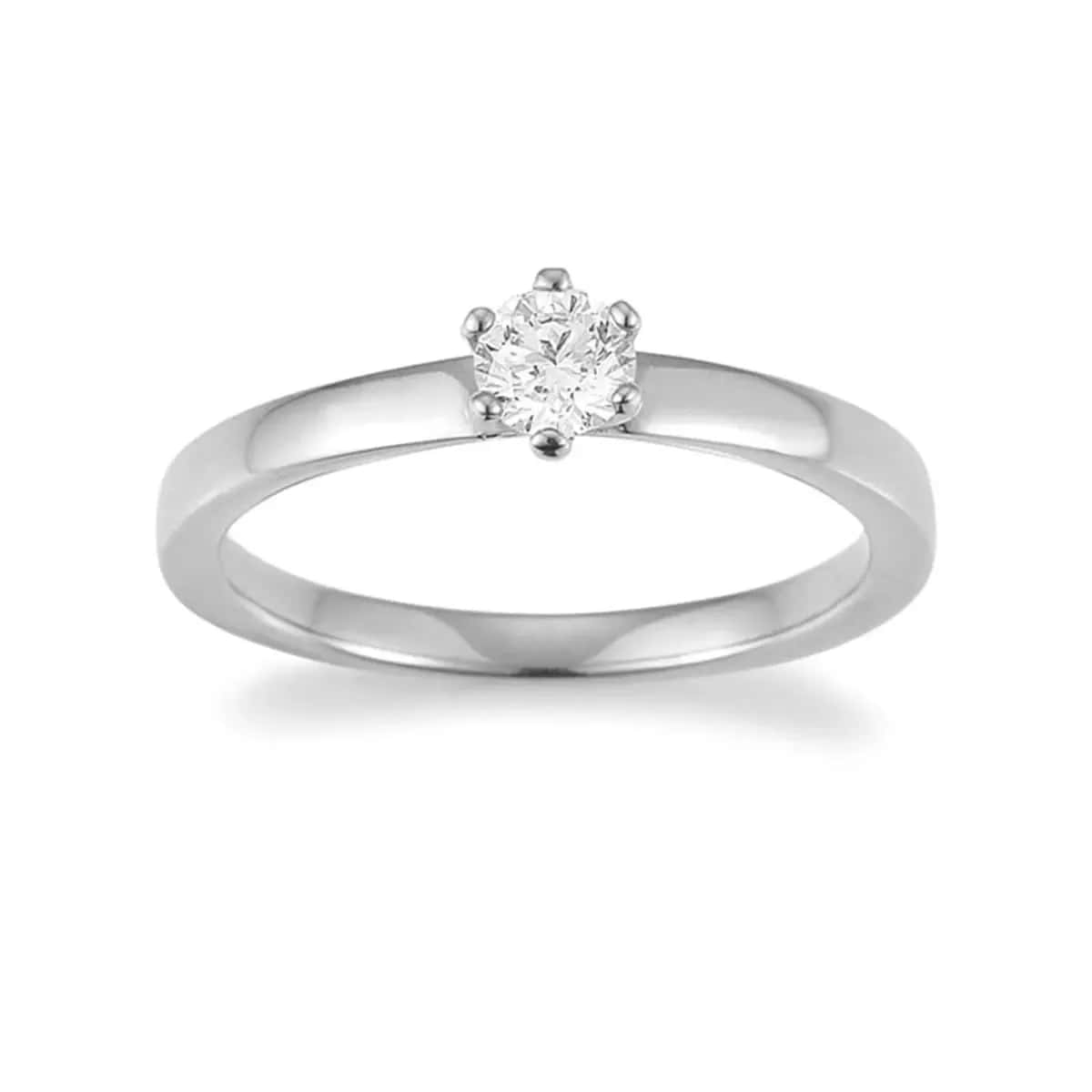 Solitaire · New York · Ring · White Gold 585 · Brilliant 0.33ct H/SI