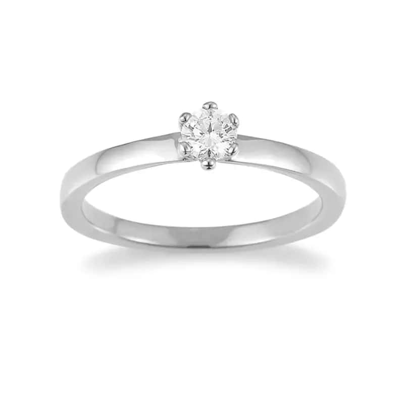 Solitaire · New York · Ring · White Gold 585 · Brilliant 0.20ct H/SI