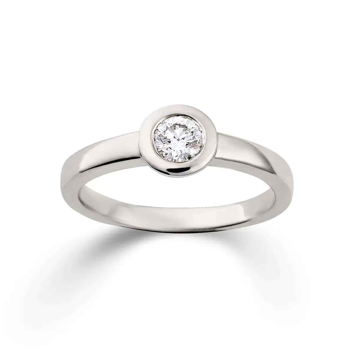 Solitaire · Vienna · Ring · White Gold 585 · Brilliant 0.33ct H/SI