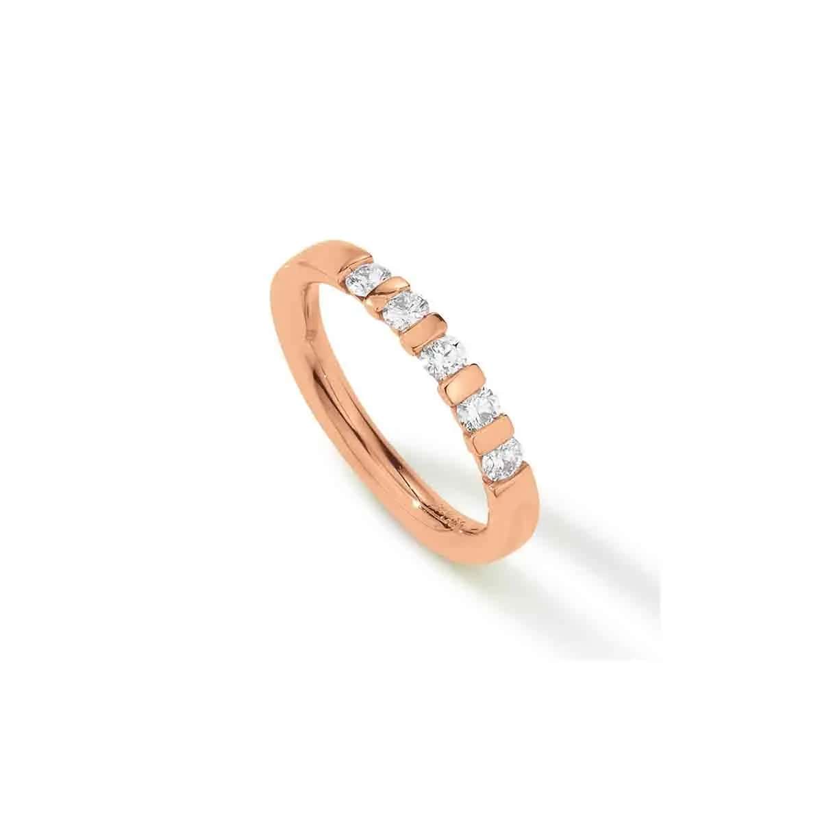 Memoire Collection · Ring · Red Gold 585 · Brilliant 0.37ct H/SI · Size 50
