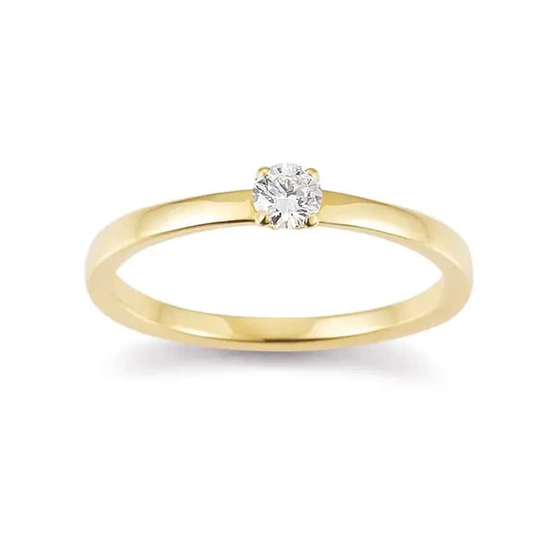 Solitaire · Paris · Ring · Yellow Gold 585 · Brilliant 0.15ct H/SI