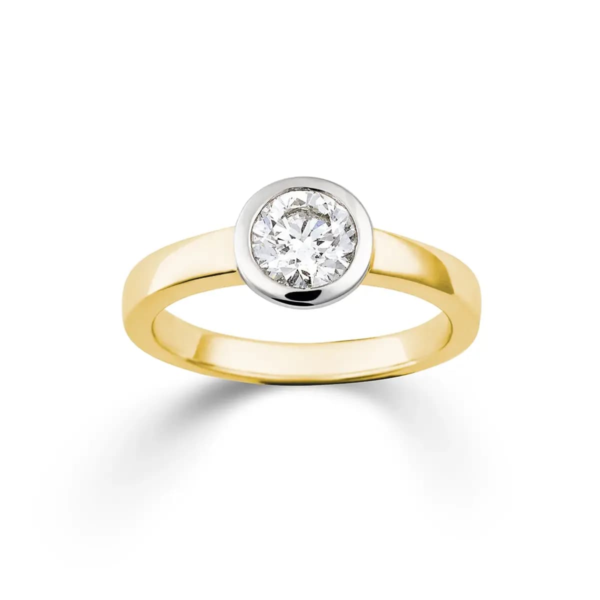 Ring · FA860GW-A · olitaire · Vienna · Ring · Gelb- und Weißgold 750 · Brillant 1,00ct H/SI