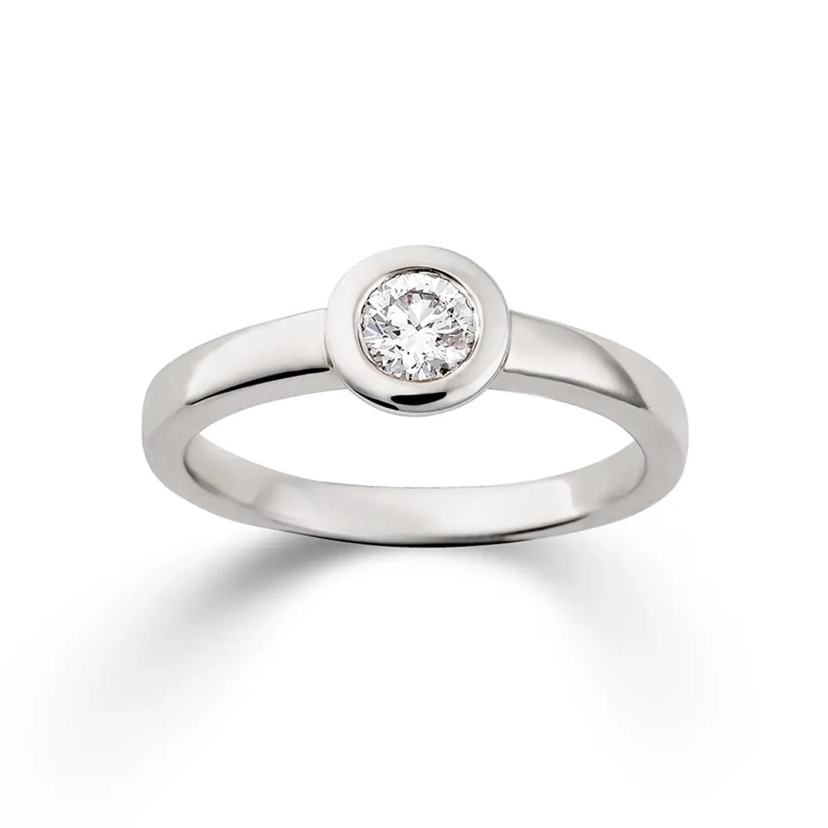 Solitaire · Vienna · Ring · Weißgold 585 · Brillant 0,33ct H/SI