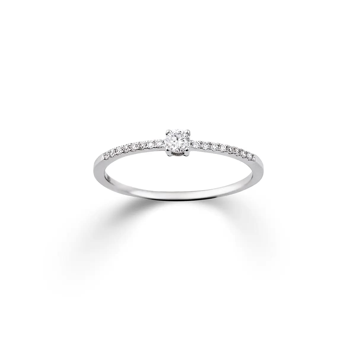 Venice Collection · Ring · Weißgold 585 · ,10+,08ct H/SI · Brill.