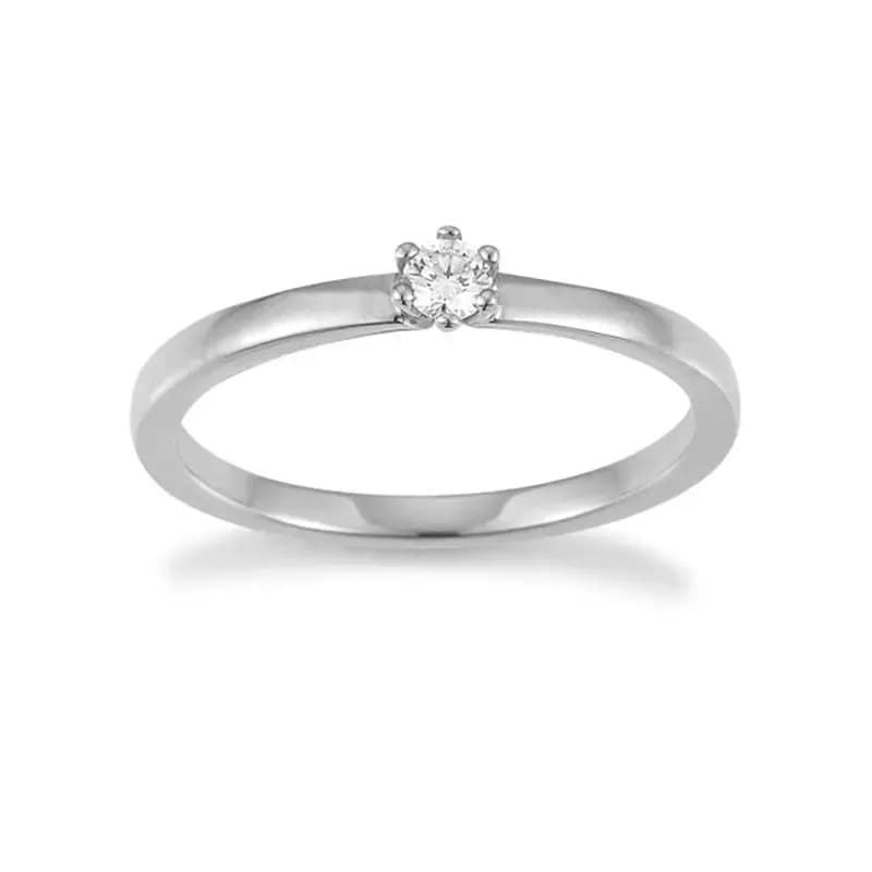 Ring · F1305W · Solitaire · New York · Ring · Weißgold 585 · Brillant 0,10ct H/SI