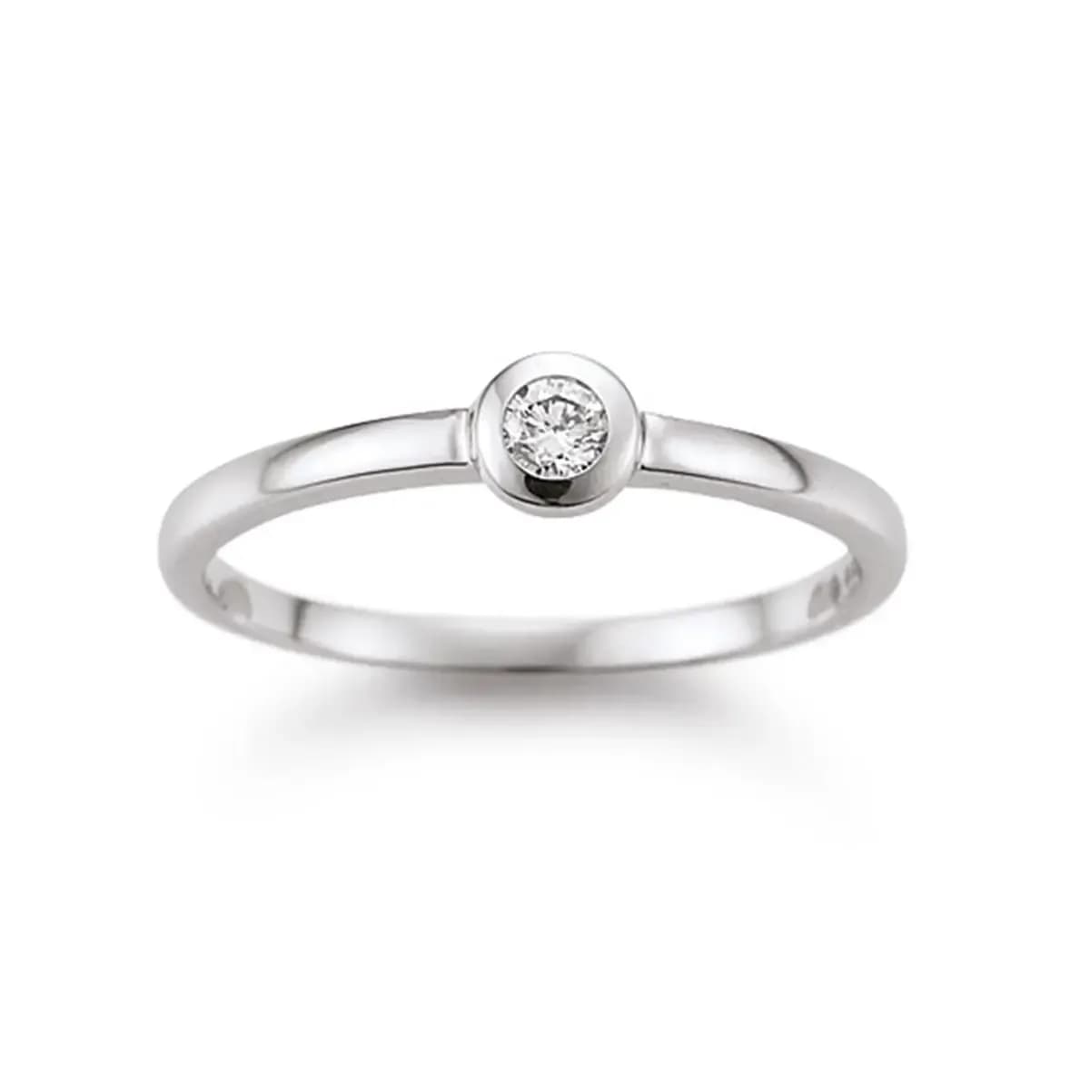 Ring · FA888W/SI · Solitaire · Vienna · Ring · Weißgold 585 · Brillant 0,10ct H/SI