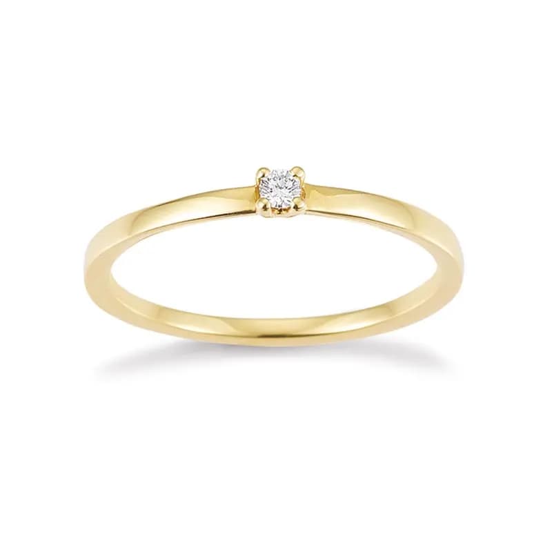 Solitaire · Paris · Ring · Gelbgold 585 · Brillant 0,05ct H/SI
